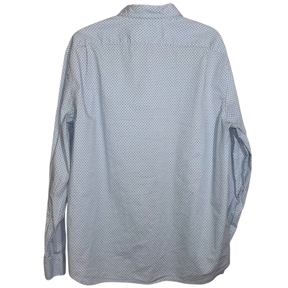 J. Crew Classic Flex Washed Men’s XL Button Down Shirt Long Sleeve Diamond Dot